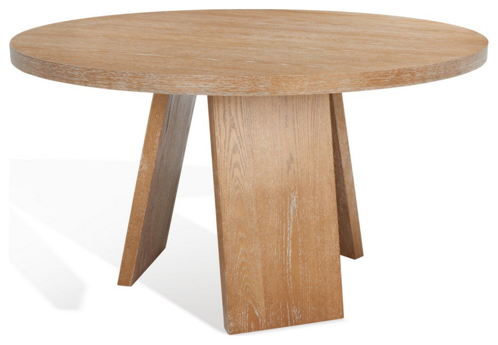 Safavieh Couture Julianna 54" Wood Dining Table, Rustic Oak