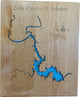 Lake LBJ, Texas-Wood Lake Map, Small Standout