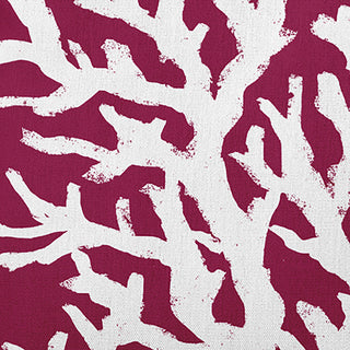 Big Seaweed Polyester Indoor Pillow, Maroon Red, 18"x18"