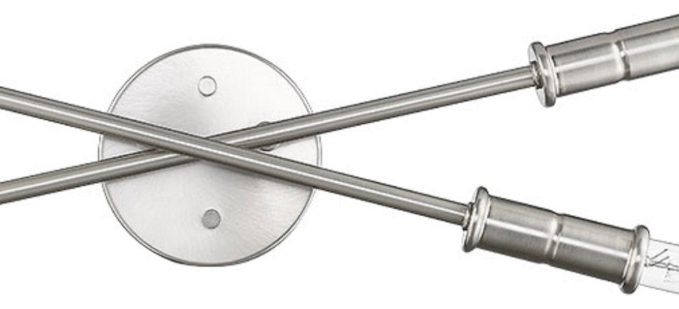 4 Light Simple Vanity Sconce for Wall Mount in Satin Nickel