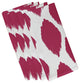 Abstract Decorative Napkin, Fushia, Set of 4