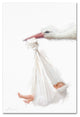 The Macneil Studio ''Stork and Baby'' Canvas Art, 12" x 19"