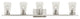 Cityview 5 Light Brushed Nickel Extra Large Vanity Sconce With Clear Glass