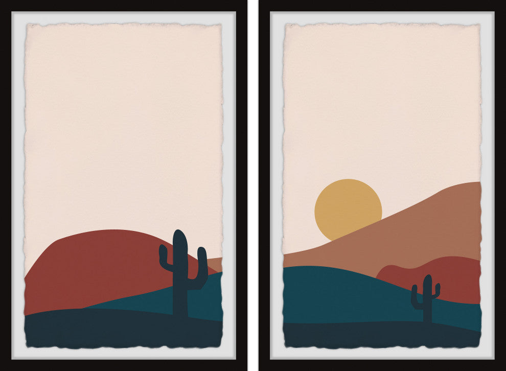 Moonrise in Catalina Diptych, 2-Piece Set, 30x45 Panels