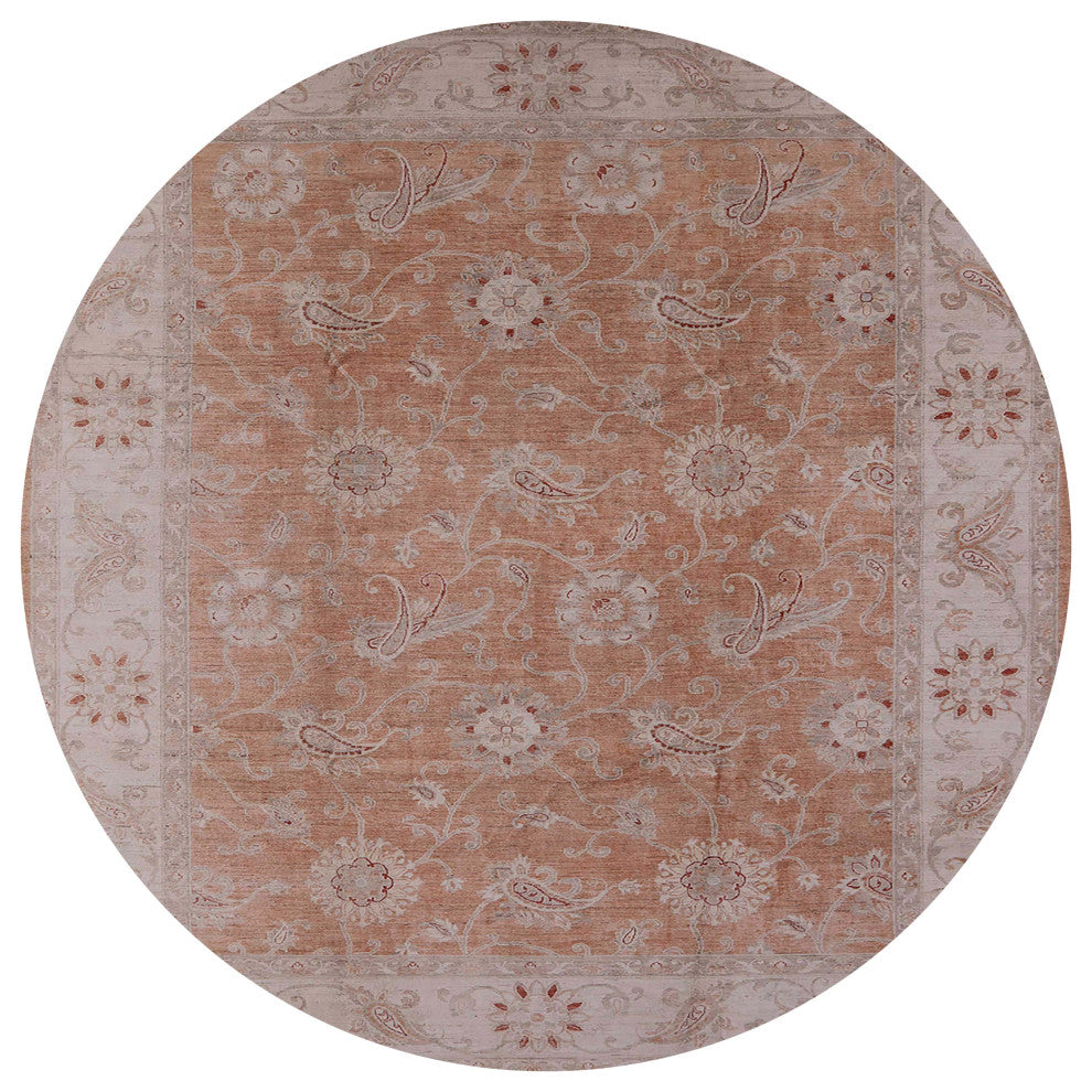Ahgly Company Indoor Round Mid-Century Modern Area Rugs, 7' Round
