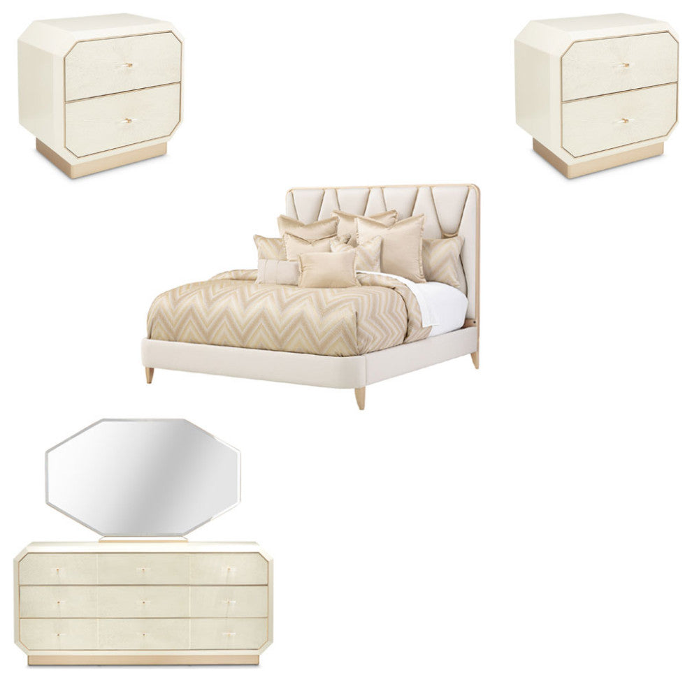 AICO Furniture La Rachelle 5 Piece Queen Bedroom Set