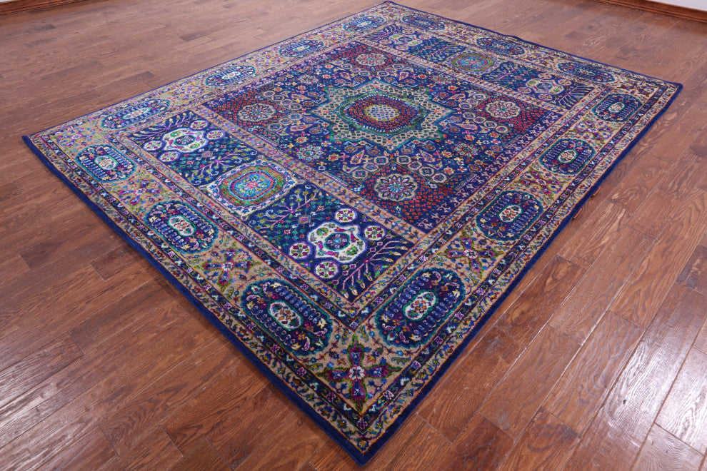Mamluk Hand-Knotted Wool & Silk Rug 7' 9" X 9' 11" - Q13717
