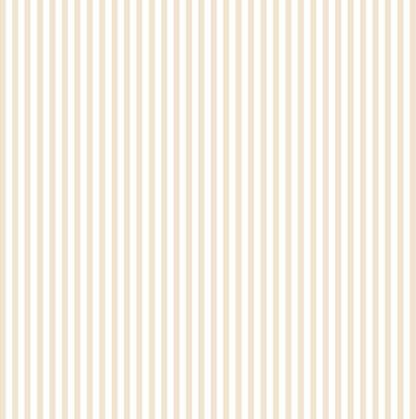Thin Stripe Wallpaper, Cream and White, Sample