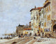 Eugene-Louis Boudin Quay at Villefranche - 21" x 28" Premium Canvas Print