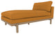 Cantor Leather Chaise, Finish: Dove, Leather: Saffron
