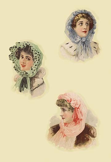 Bonnets- Gallery Wrapped Canvas Art 28" x 42"