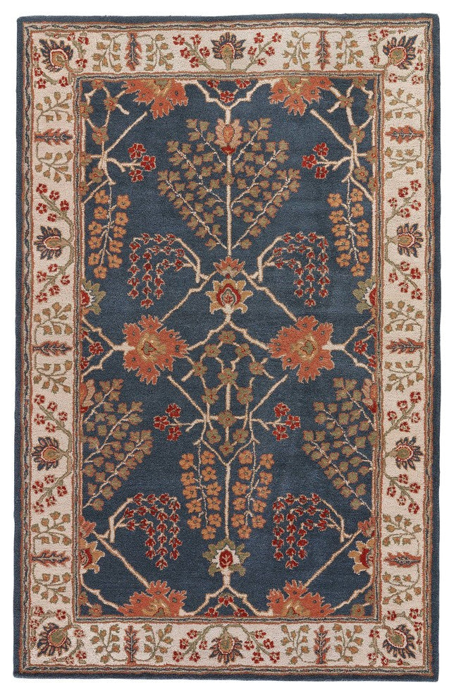 Jaipur Living Chambery Handmade Floral Blue/Multicolor Area Rug, 8'x10'