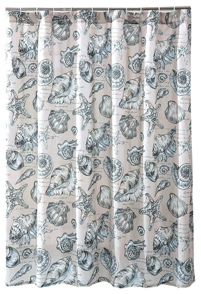 Greenland Home Fashions Cruz Shower Curtain 72x72 inches Linen