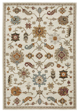 Adeline Persian Inspired Ivory/ Multi Area Rug 3'3" x 5'2"
