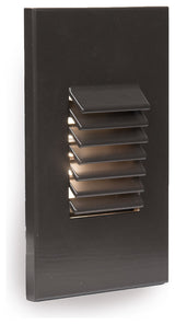 LED Low Voltage Vertical Louvered Step and Wall-Light 2700K, Bronze