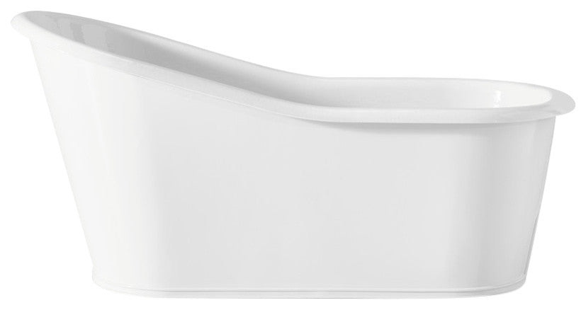 Cheviot Products Dakota Cast Iron Bathtub, White Interior and Exterior