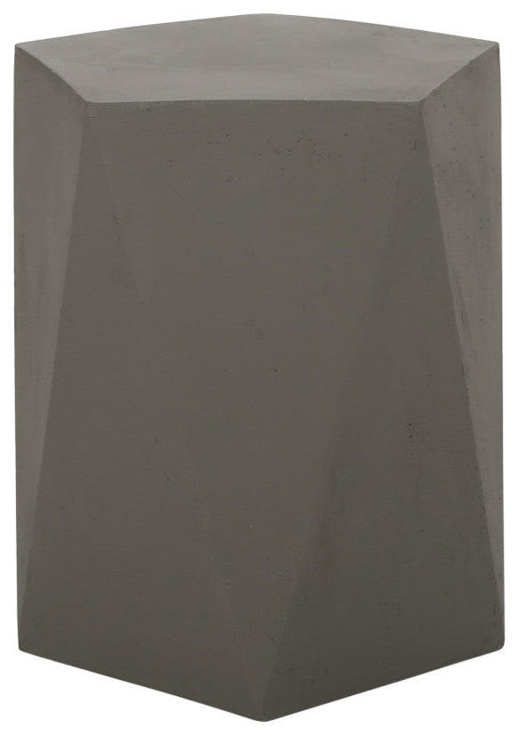 Apollo Outdoor Side Table, Light Gray