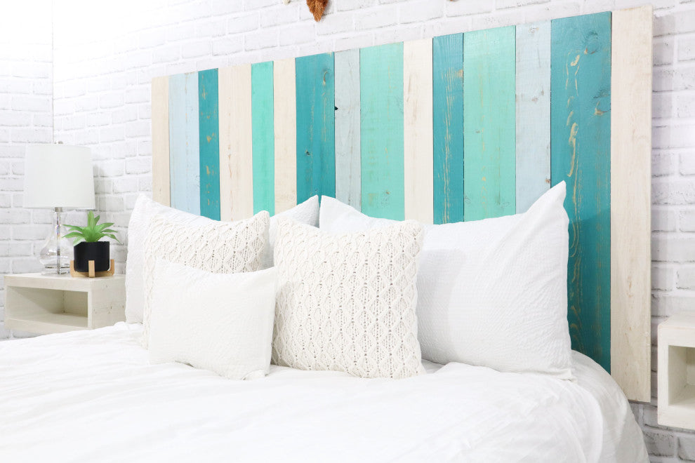 Handcrafted Headboard, Hanger Style, Serenity Mix, Queen