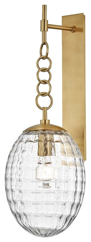 Venice 1-Light Wall Sconce, Aged Brass