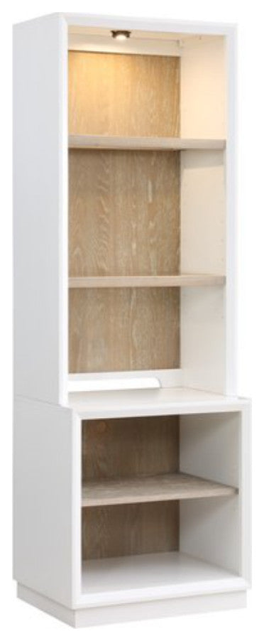 Boca Grande Open Low Bookcase With USB