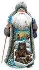 Wilderness Bears, Woodcarved Figurine