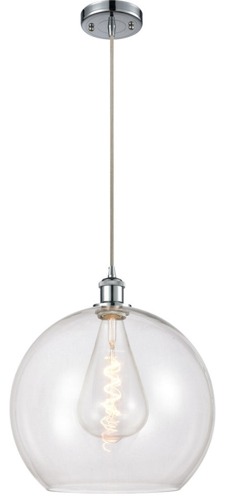 Innovations 516-1P-PC-G122-14-LED 1-Light Pendant, Polished Chrome