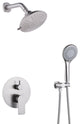Pressure Balanced Shower Faucet with 3-Setting Handheld Shower, Brushed Nickel
