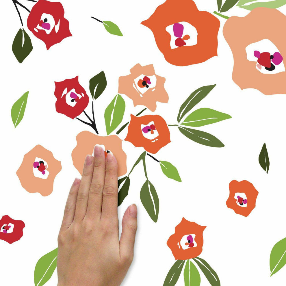 Jane Dixon Floral Peel And Stick Wall Decals