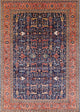 Ahgly Company Indoor Rectangle Mid-Century Modern Area Rugs, 6' x 9'