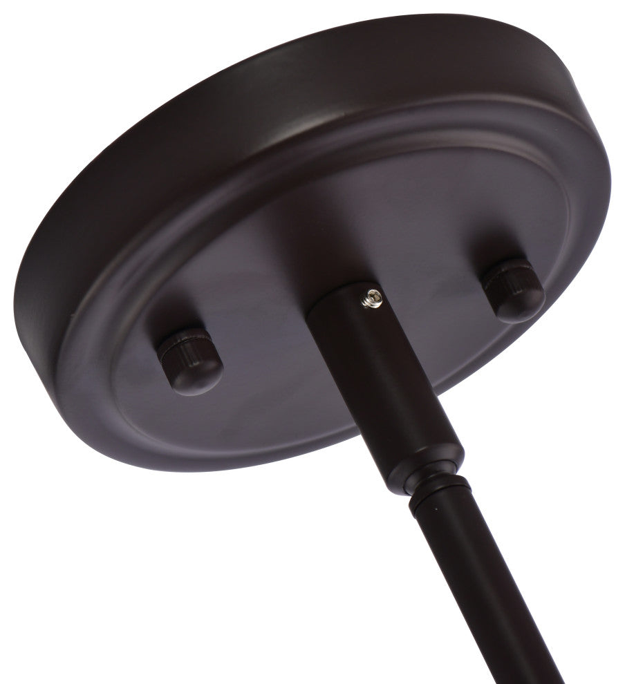 Lazzur Loing 1 Light 4" Matte Rubbed Oil Bronze Pendant