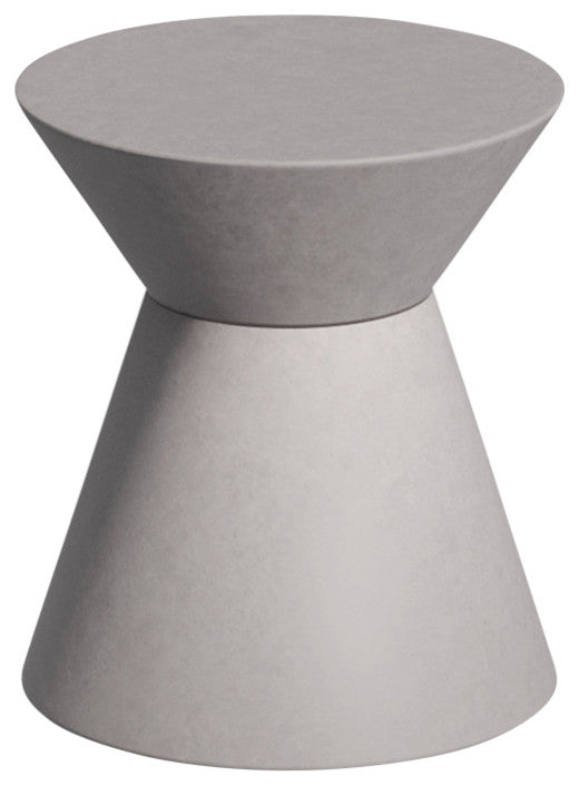 Palo Drum End Table, Iron