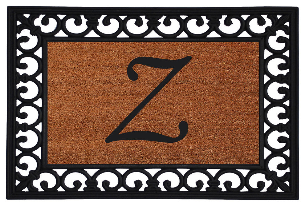 Monogram Insert Doormat 19"x25", Letter Z