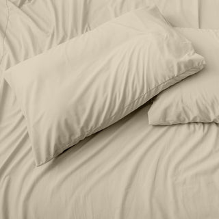 Cypress Linen 6-Piece Deep Pockets Sheet Set, Cream, Split King