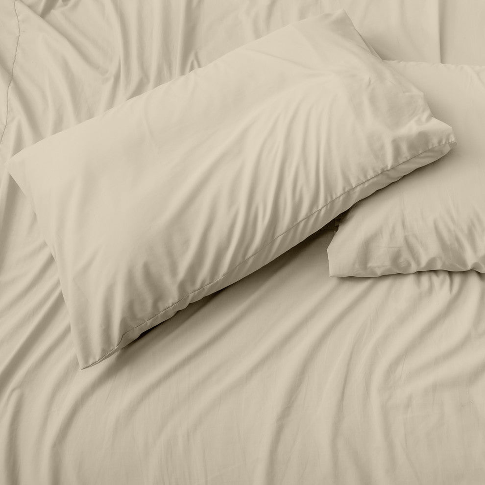 Cypress Linen 6-Piece Deep Pockets Sheet Set, Cream, Split King
