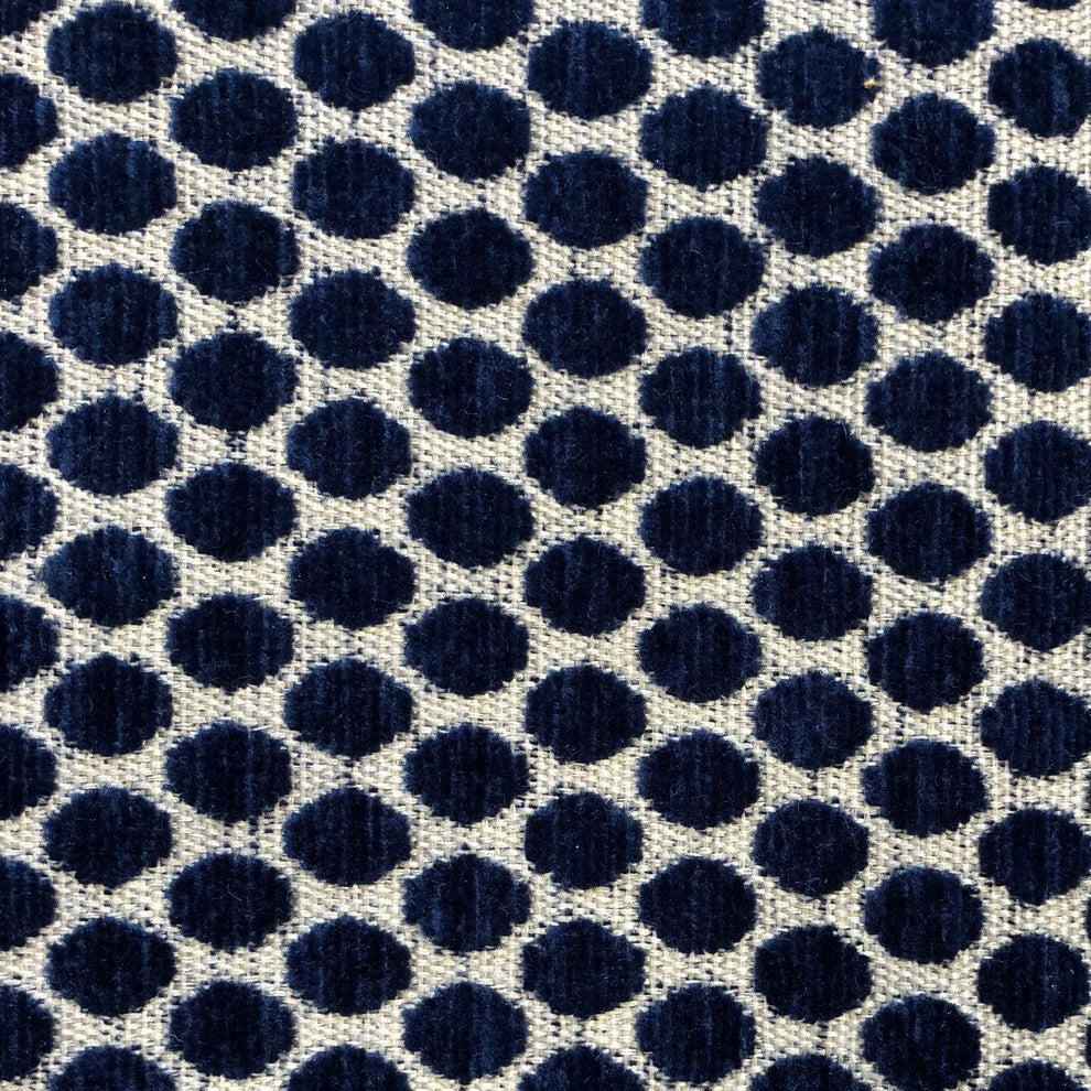 Blackwell Blue and Beige Luxury Throw Pillow, 22"x22"
