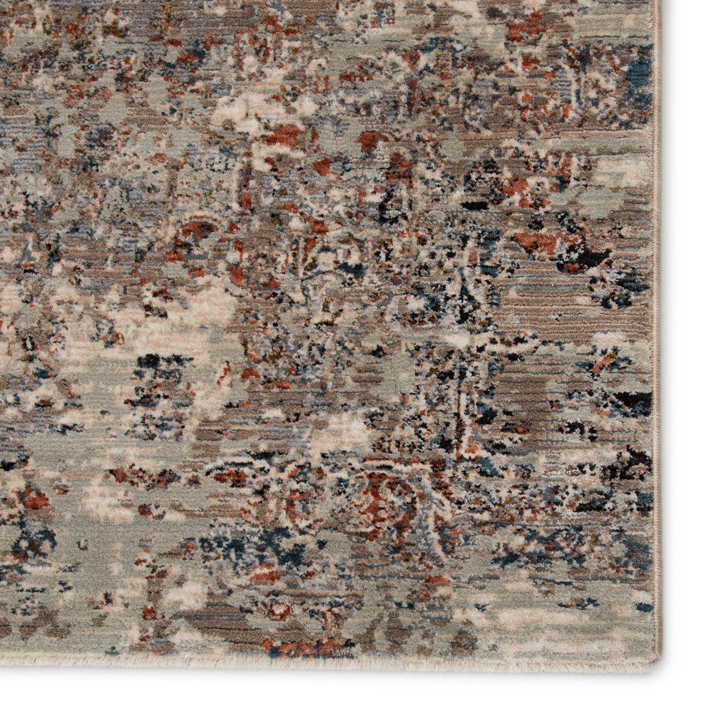 Jaipur Living Niran Medallion Gray/Rust Area Rug, 12'x15'6"
