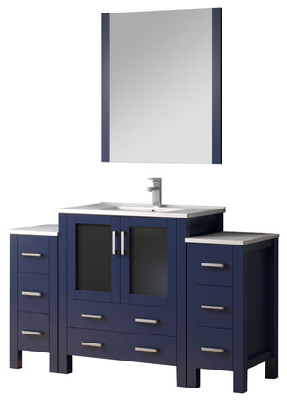 Lexora Volez Bath Vanity, Navy Blue