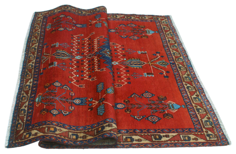 Semi-Antique Jorge Red Rug