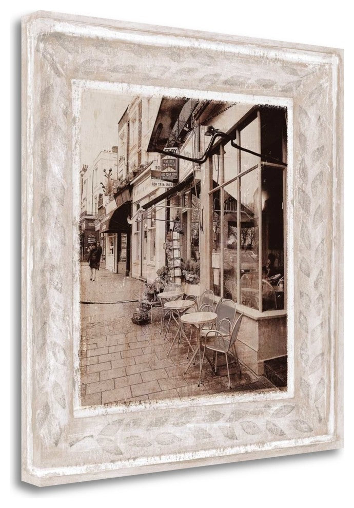 "Street Cafe" By Teo Tarras, Giclee Print on Gallery Wrap Canvas, Ready to Hang
