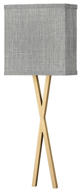 Hinkley Axis Large Single Light Sconce, Heritage Brass