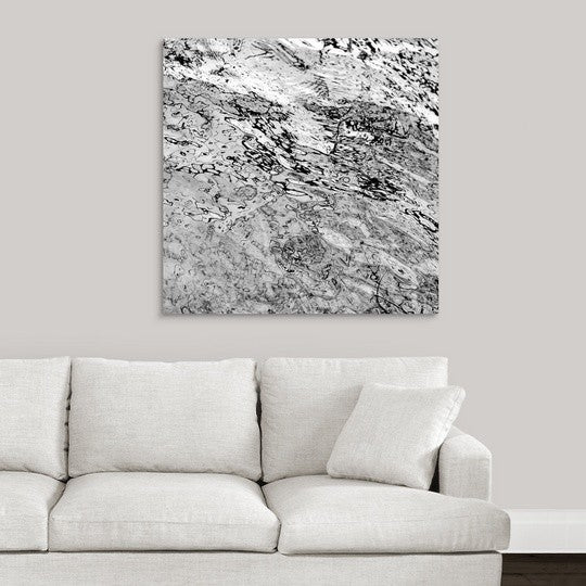 "Liquid Metal II" Wrapped Canvas Art Print, 35"x35"x1.5"