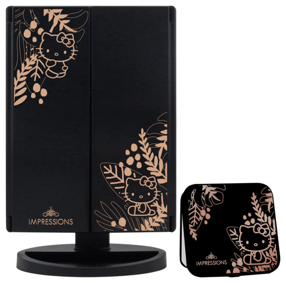 Supercute Trifold Compact Mirror Bundle, Black