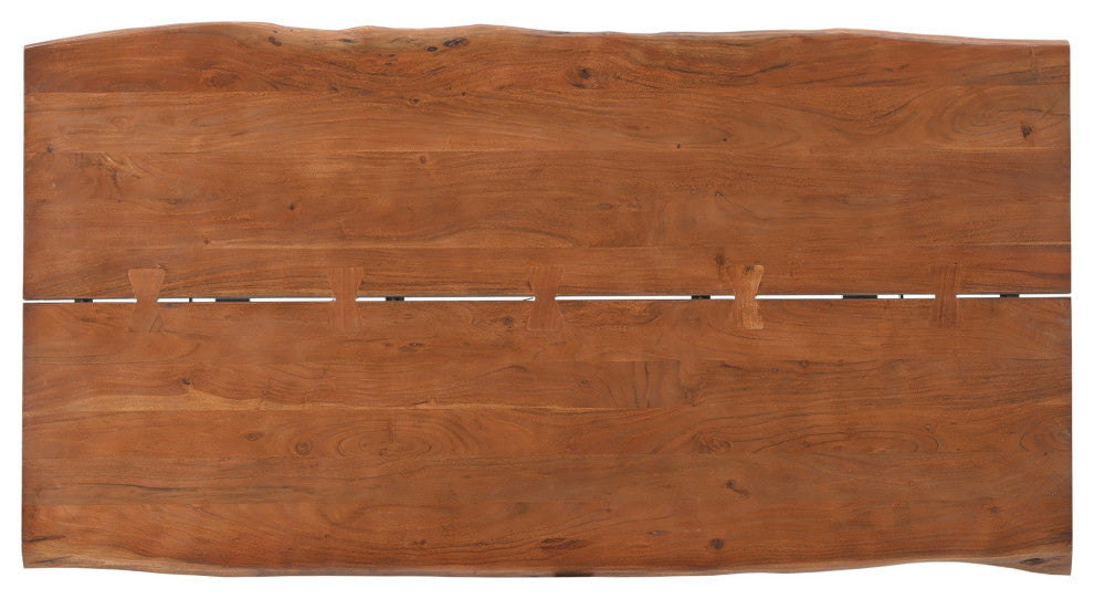 Athea Butterfly Dark live Edge Dining Table - 71"