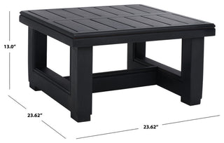 Safavieh Montford Aluminum End Table Black