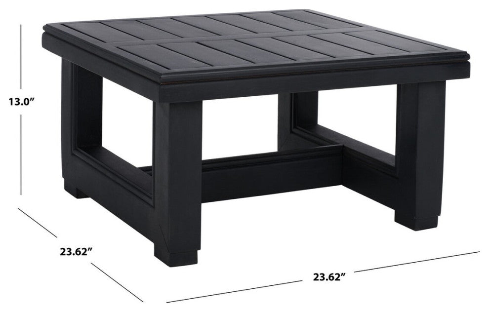 Safavieh Montford Aluminum End Table Black