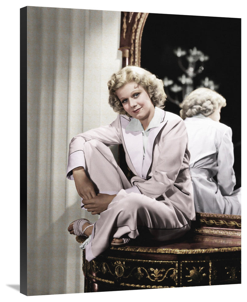 "Jean Harlow" Stretched Canvas Giclee by Hollywood Photo Archive, 28x36"