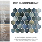 Hudson Due 2" Hex Atlantis Porcelain Floor and Wall Tile