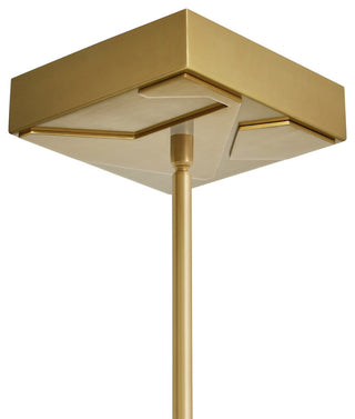 Solara Integrated LED Chandelier, Brass, 72 Inches