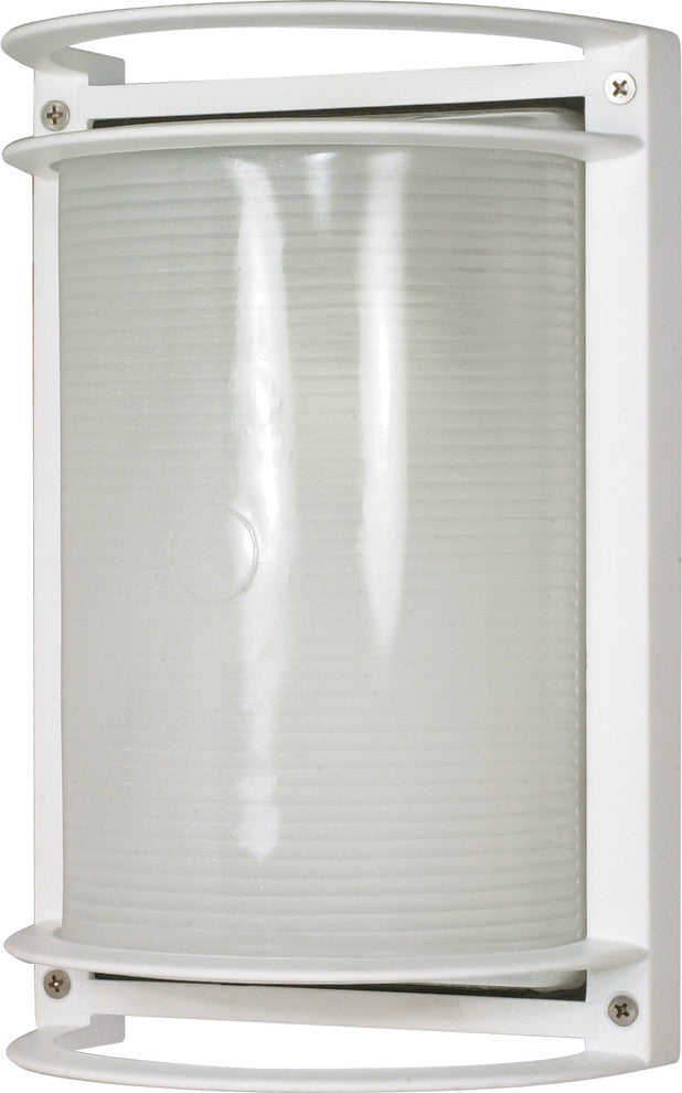 Nuvo 1-Light Incandescent Semi Gloss white Outdoor Light Fixture, White