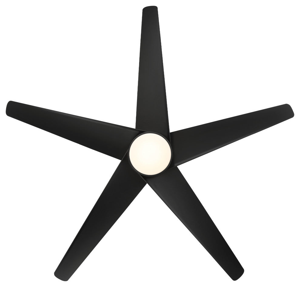 Viper Indoor/Outdoor 5-Blade Smart Ceiling Fan 60" Matte Black, Light Kit